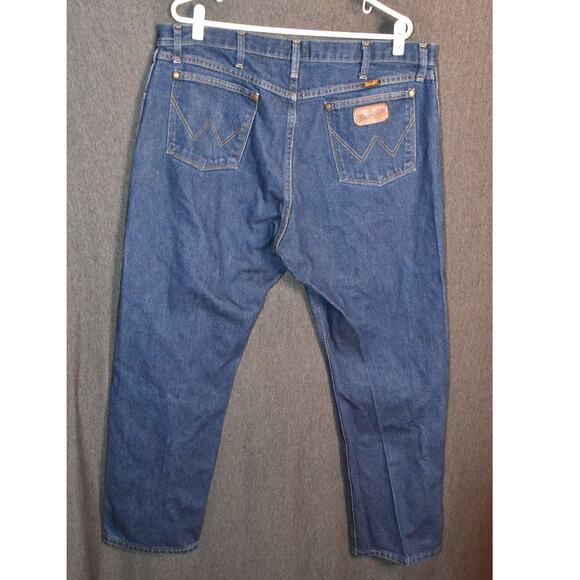 Wrangler 47mwz Regular Fit Men's 40x32 Western Denim Blue Cotton Jeans - Picture 3 of 9